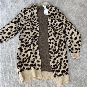 H&M leopard cardigan